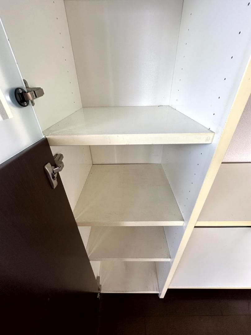 大型 壁面収納棚 ガラス扉キャビネット 208x166x40