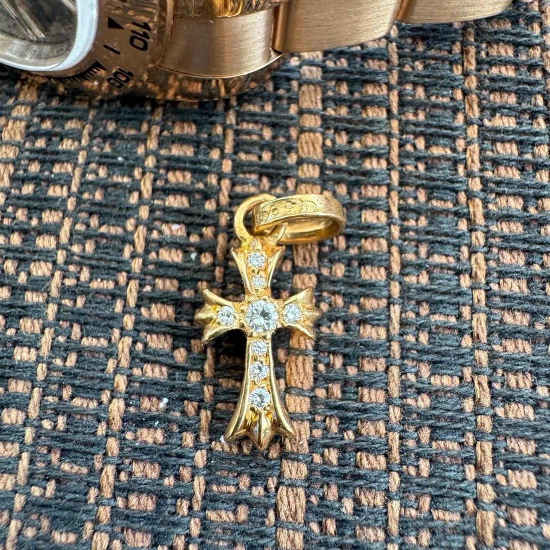 クロムハーツ22kベビーファットクロスパヴェダイヤ