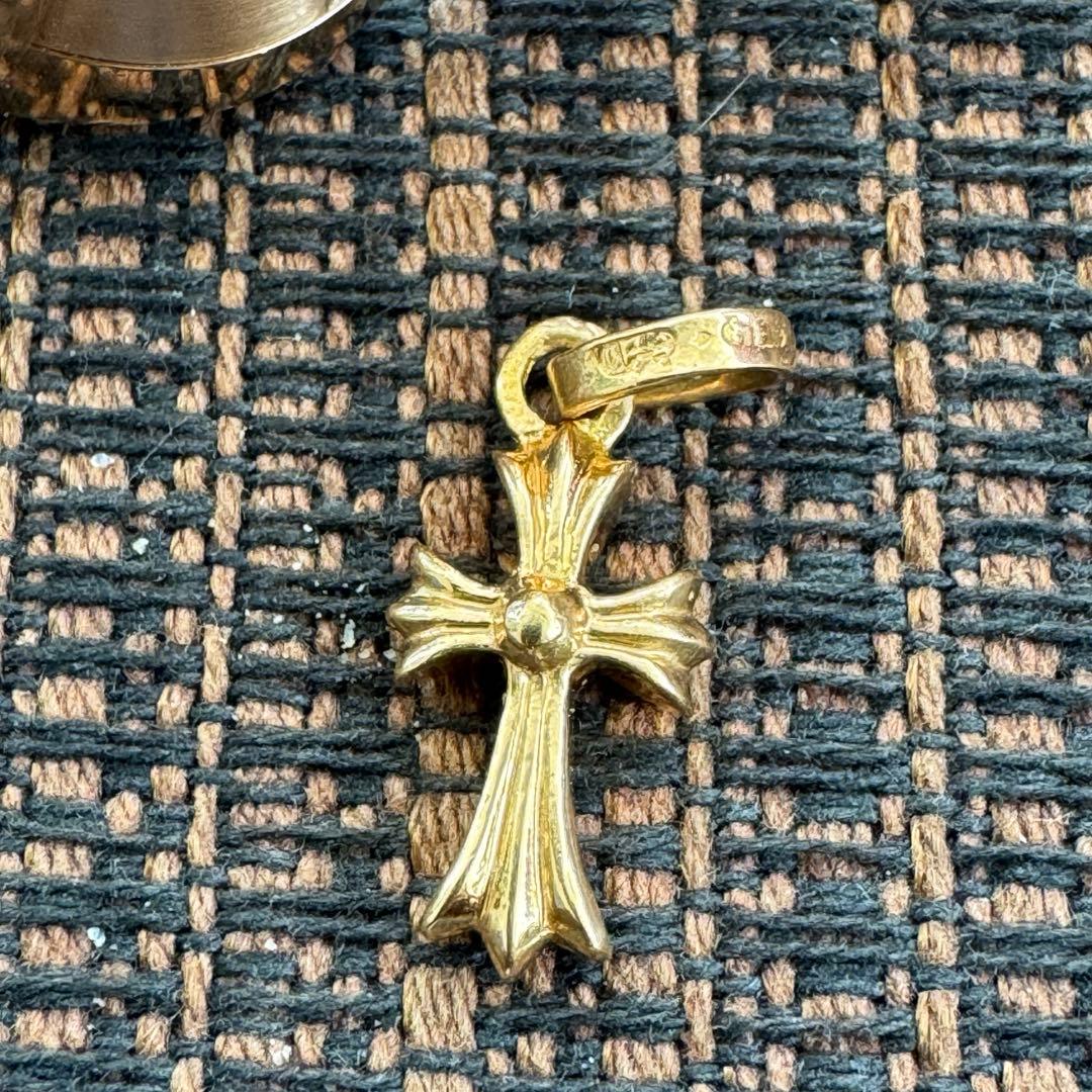 クロムハーツ22kベビーファットクロスパヴェダイヤ