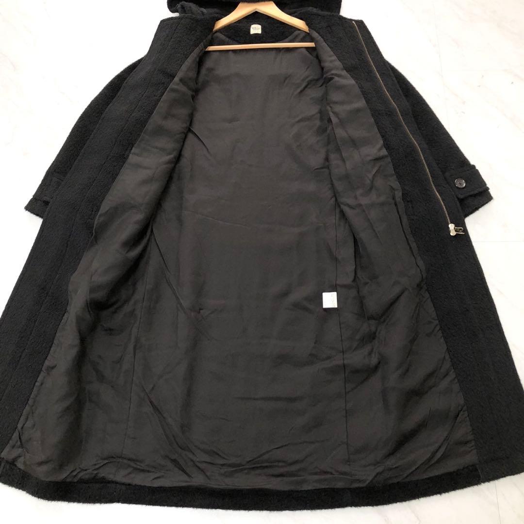 【未使用級】 Ron Herman シャギー ロング ダッフルコート ブラック