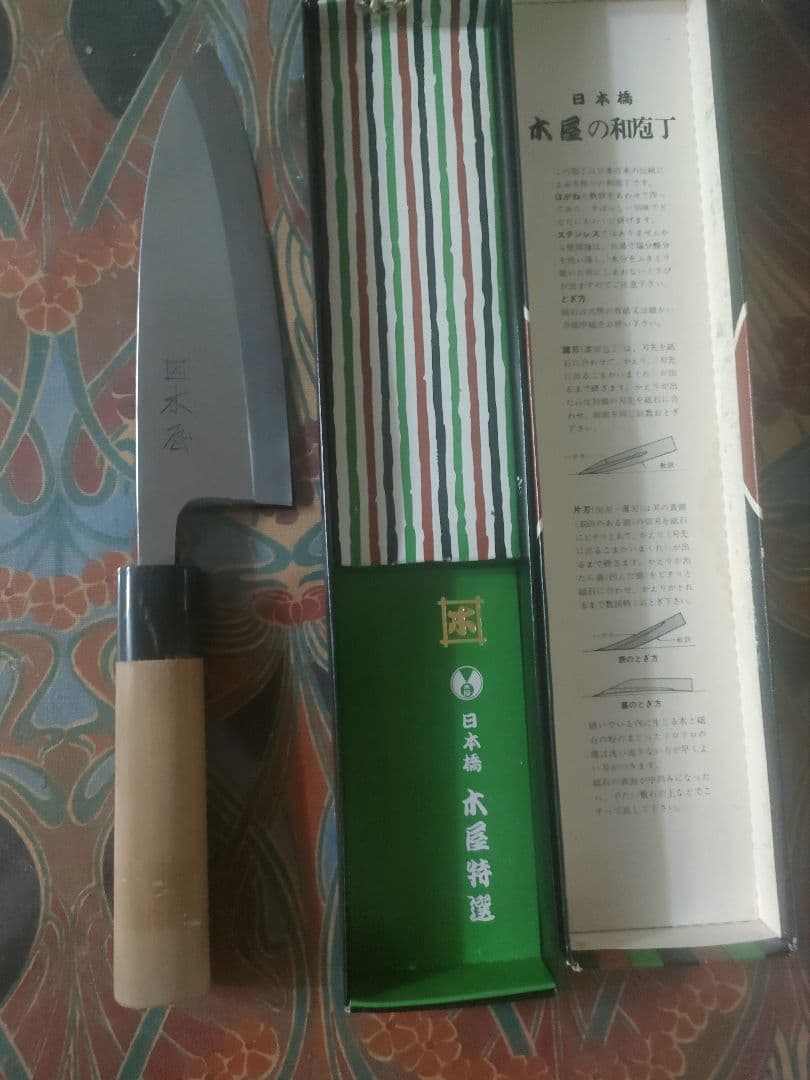 COKOMI　新品　国太郎木屋 出刃包丁 木製ハンドル 箱入り