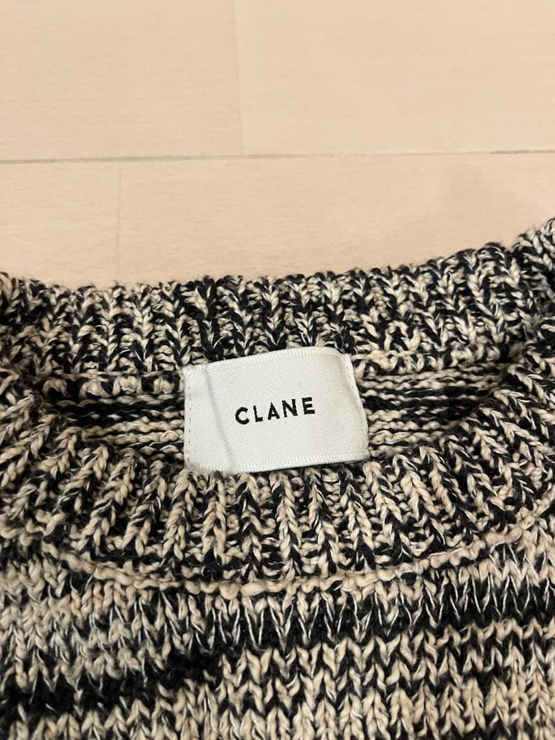 トップス CLANE COTTON SHORT KNIT TOPS