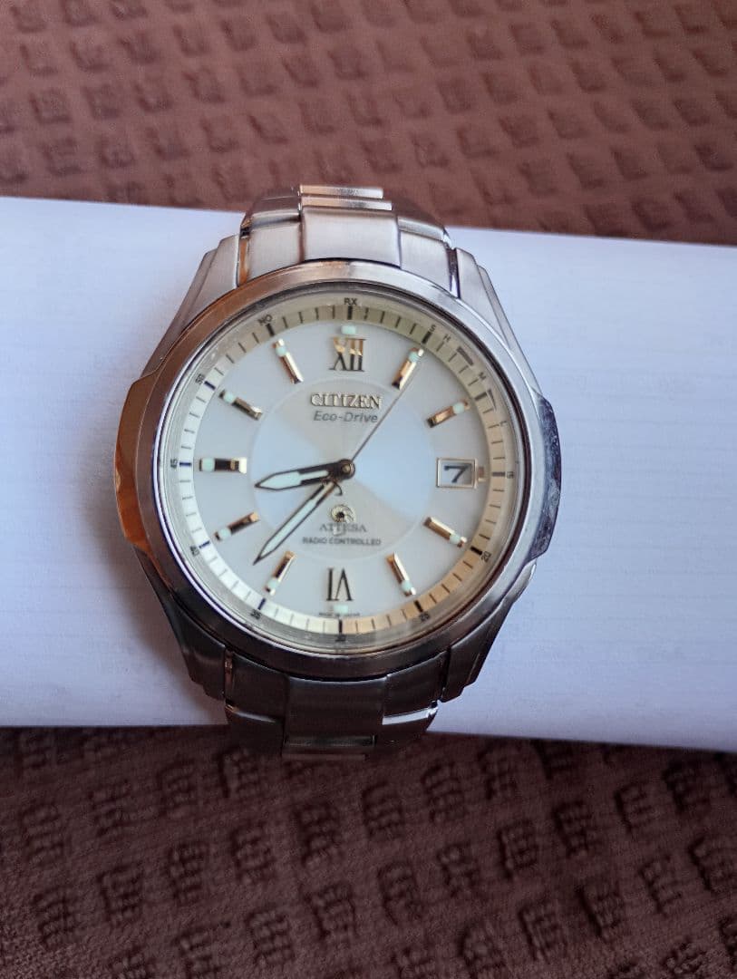 CITIZEN 電波ソーラー アテッサ　二次電池交換済