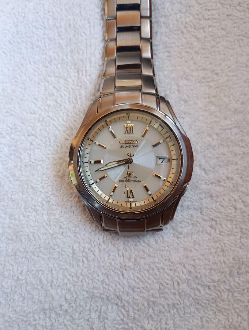 CITIZEN 電波ソーラー アテッサ　二次電池交換済