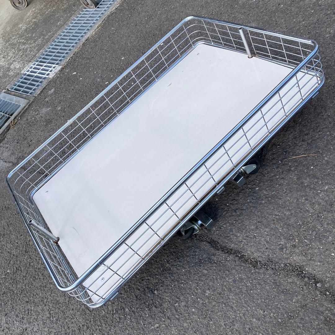 B-1 折りたたみ式 キャスター付き ワゴン 店舗什器 サービスカート レトロ