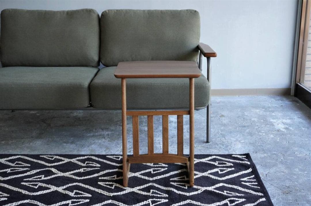 木製 サイドテーブル コの字 収納 ソファー コーヒー ベッドサイド インテリア