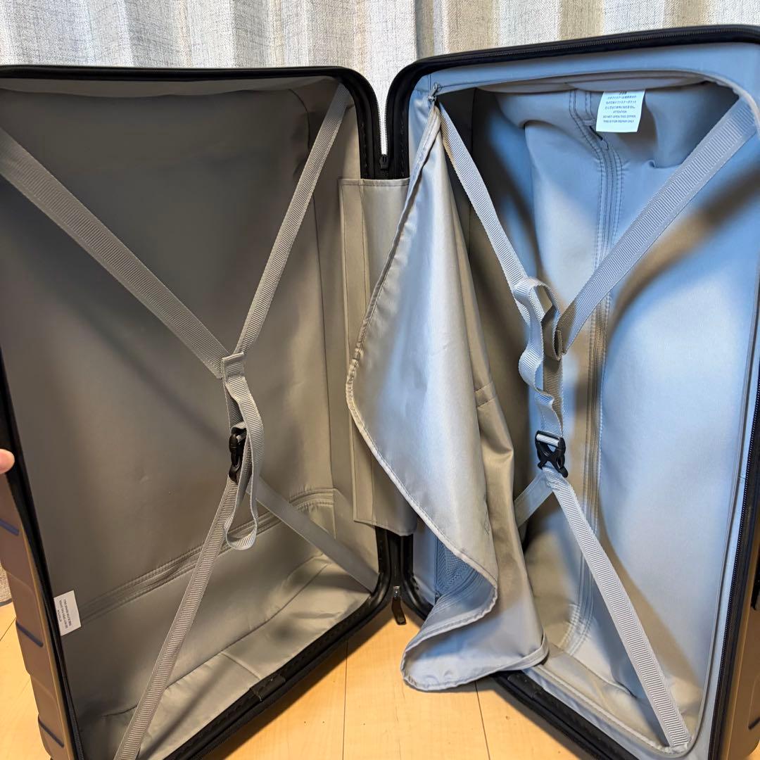 無印　キャリー　ケース　4輪 ネイビー