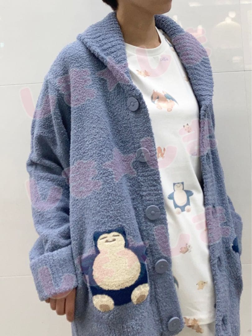 【ジェラートピケ】ポケモンスリープ♡カビゴン ベビモコカーディガン M
