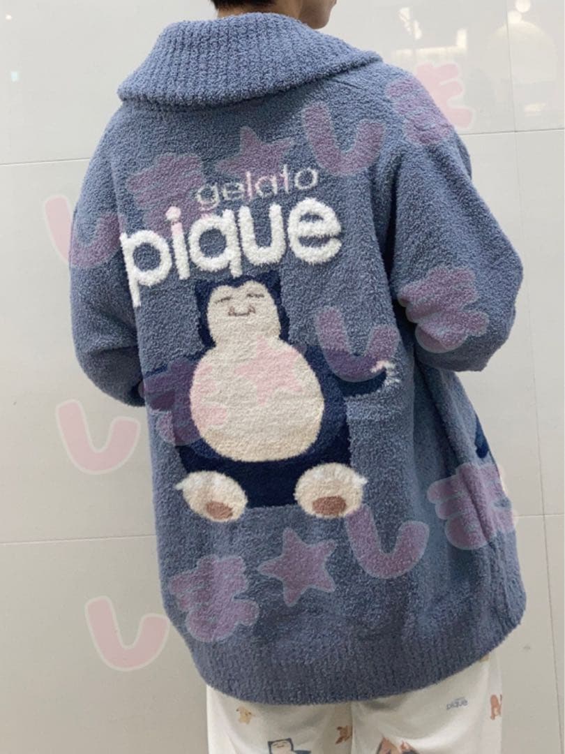 【ジェラートピケ】ポケモンスリープ♡カビゴン ベビモコカーディガン M