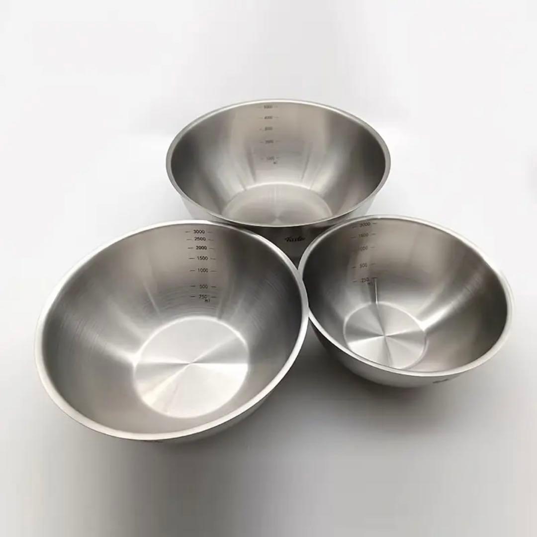 新品 最高級Fissler フィスラー ステンレスボウル 3点セット ドイツ製/