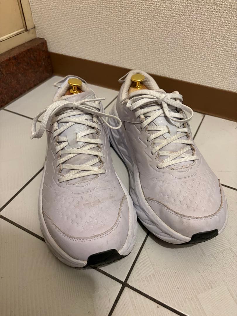 HOKA bondi sr ホワイト スニーカー