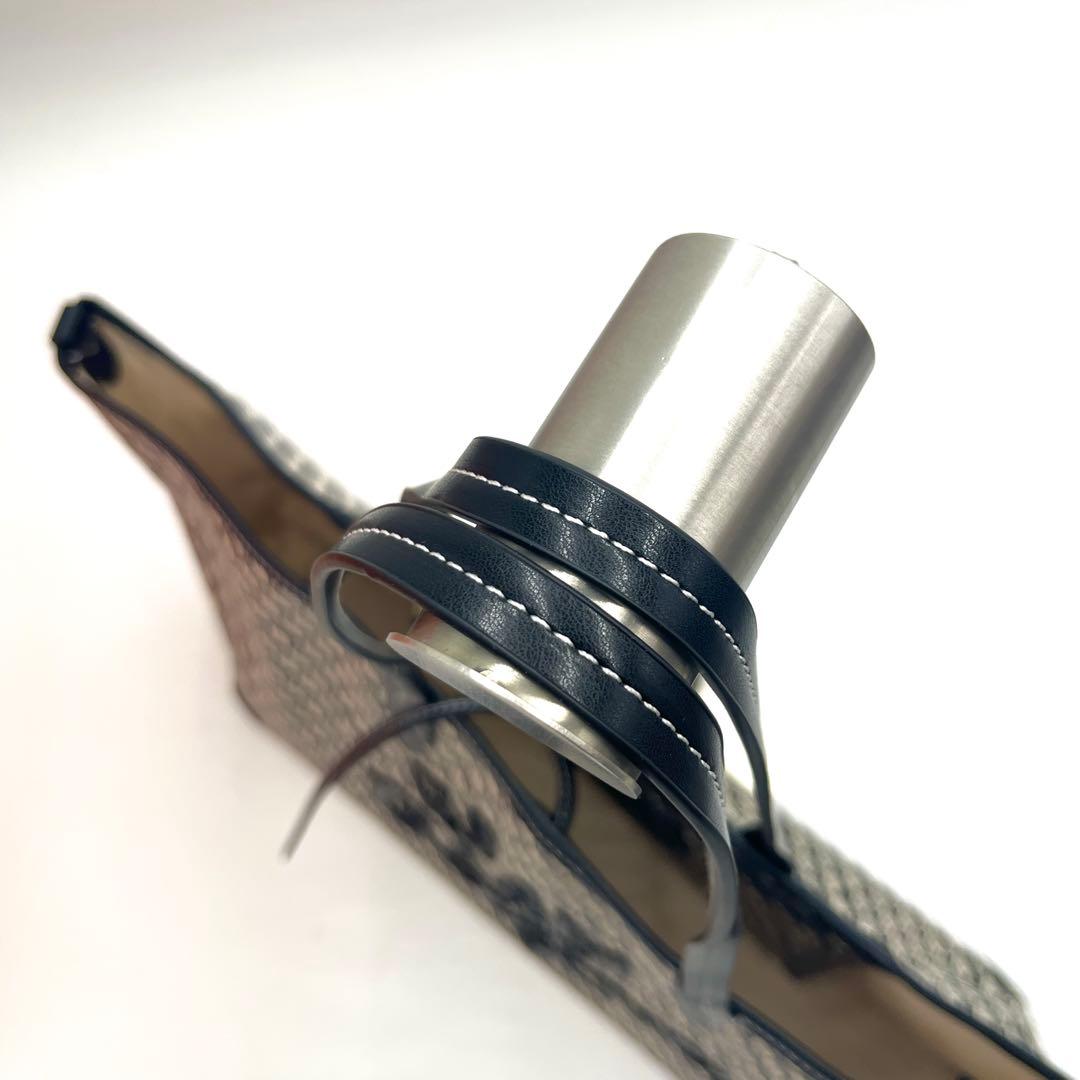 【未使用級】アニヤハインドマーチ プラスチックバッグ 再生繊維 牛革 ブラック