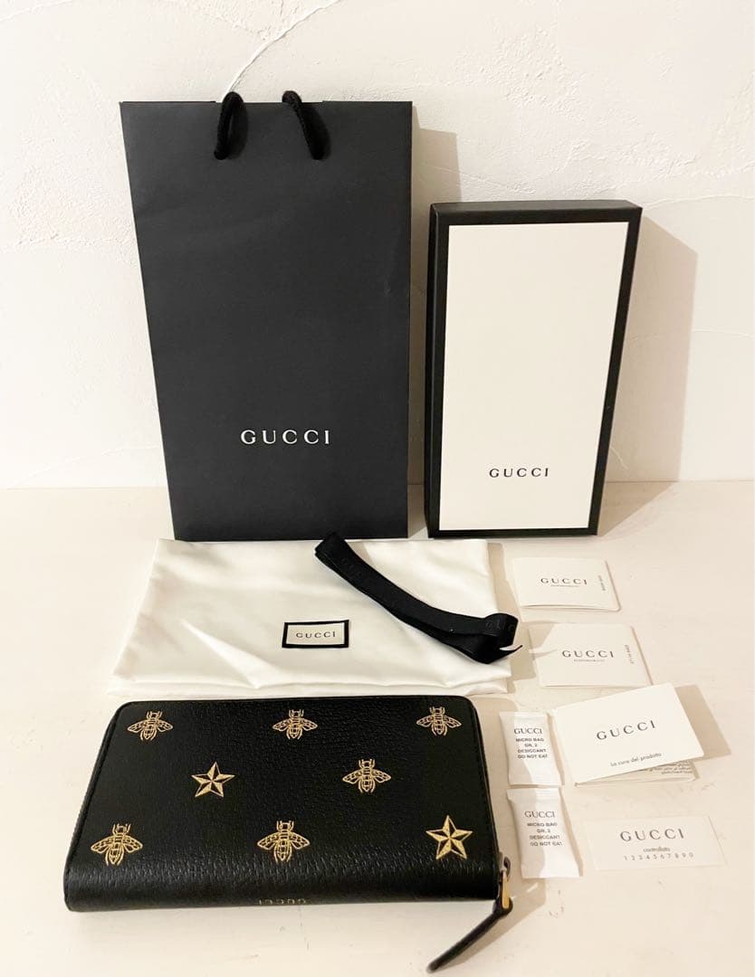 GUCCI 長財布 BEE&スター ロングウォレット