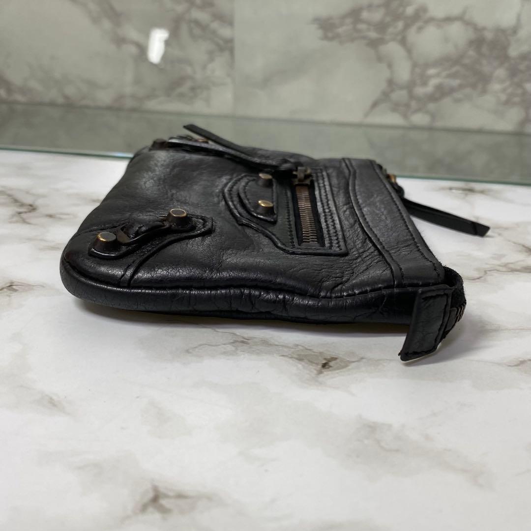 BALENCIAGA バレンシアガ ケース ジャイアント ブラック 黒 革