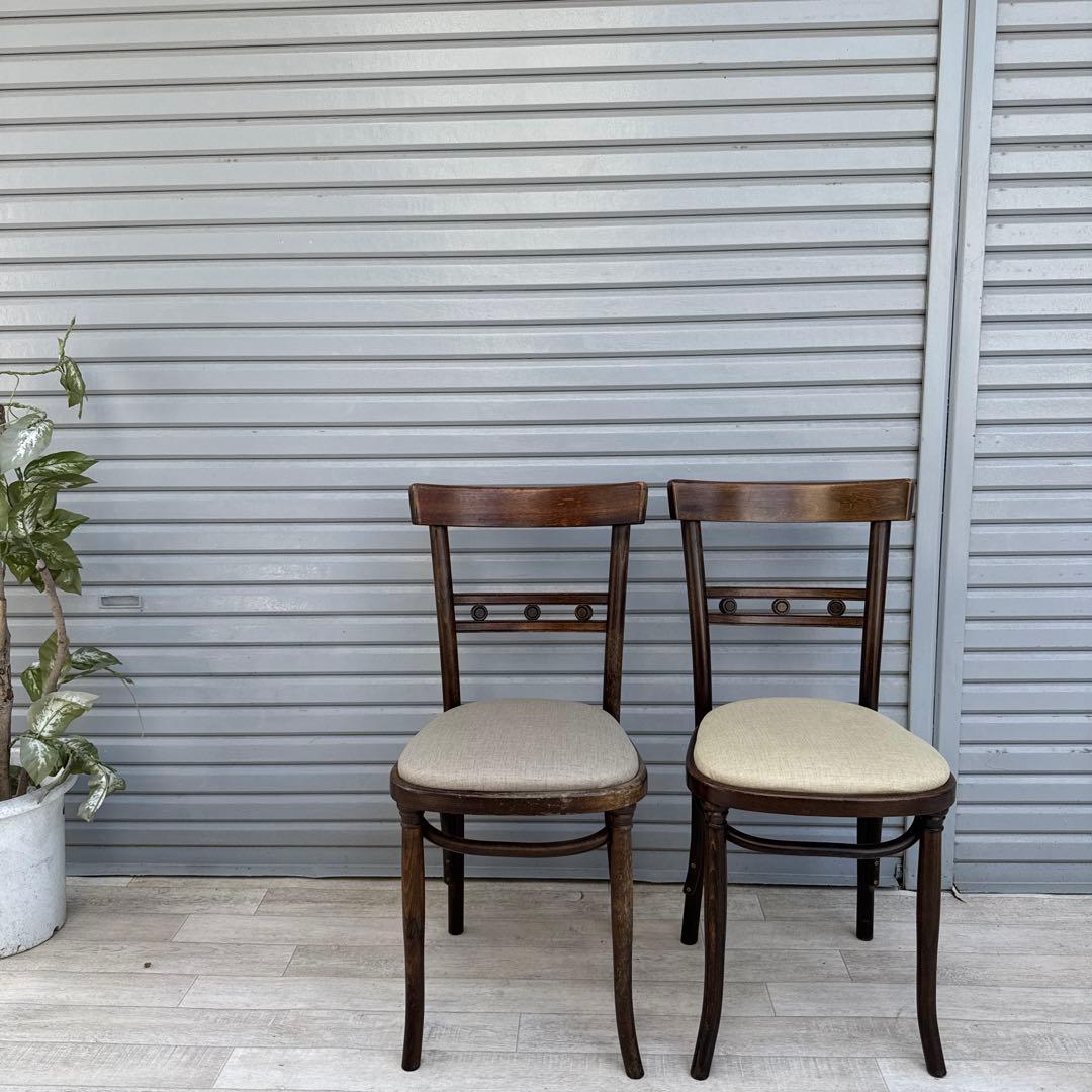 ポーランド製　THONET トーネット　ダイニングチェア　ヴィンテージ2脚