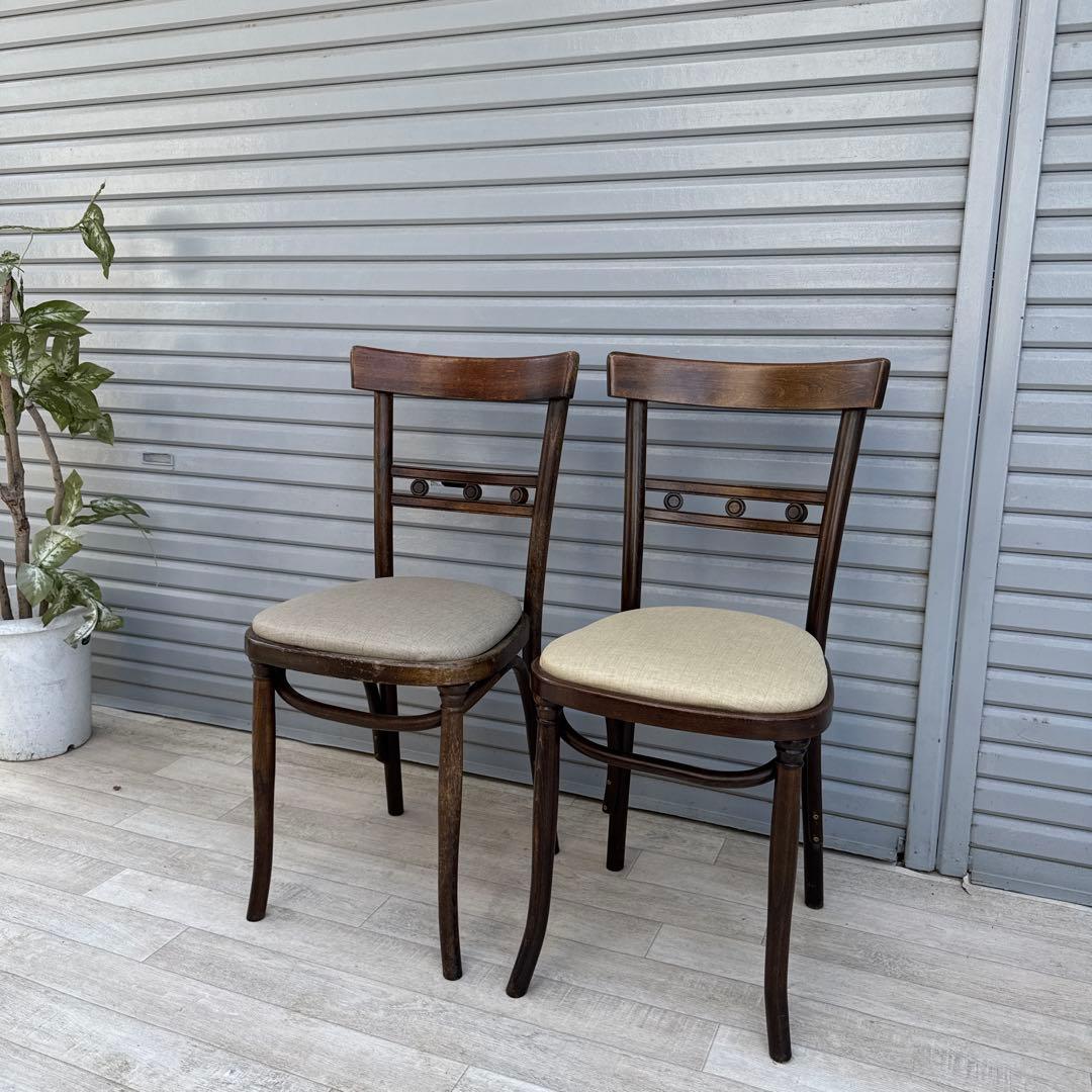 ポーランド製　THONET トーネット　ダイニングチェア　ヴィンテージ2脚