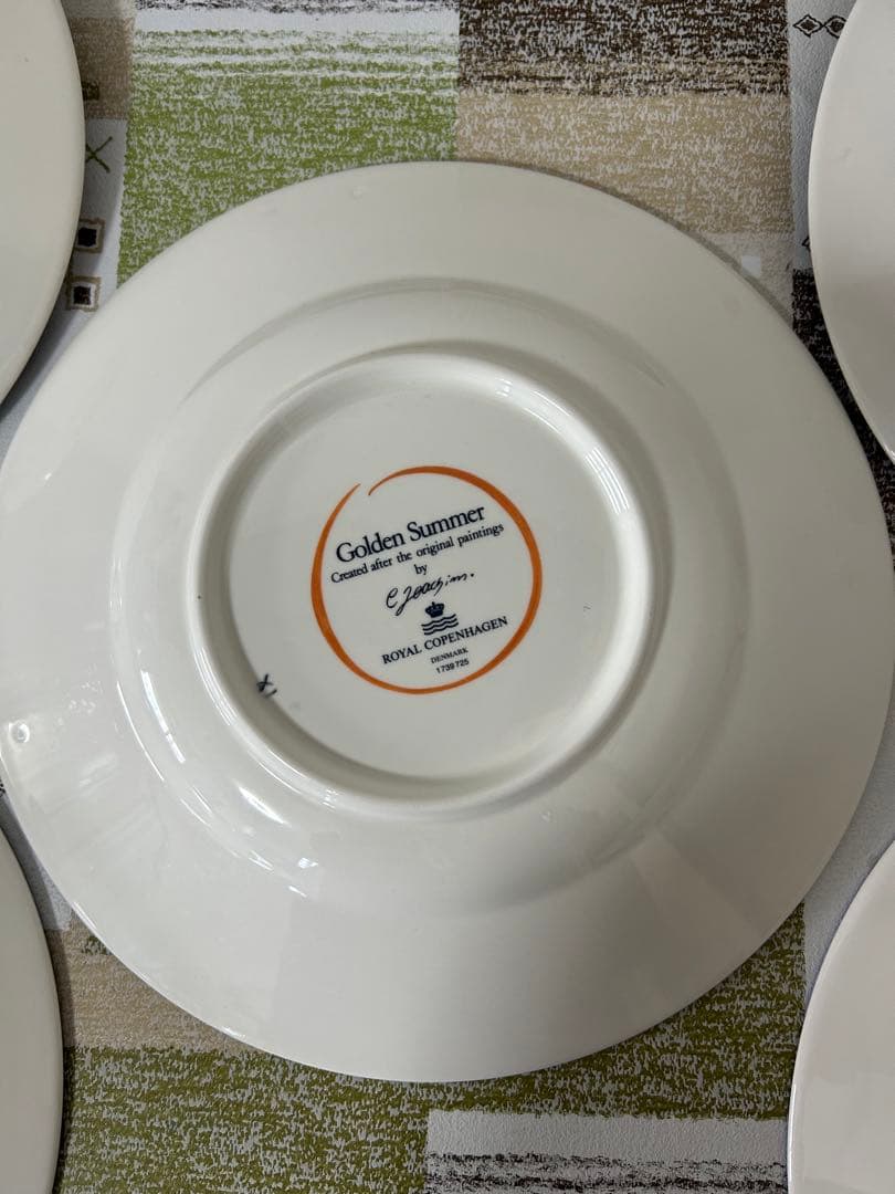 ロイヤルコペンハーゲン ゴールデンサマー ディナープレート　ヴィンテージ 美品