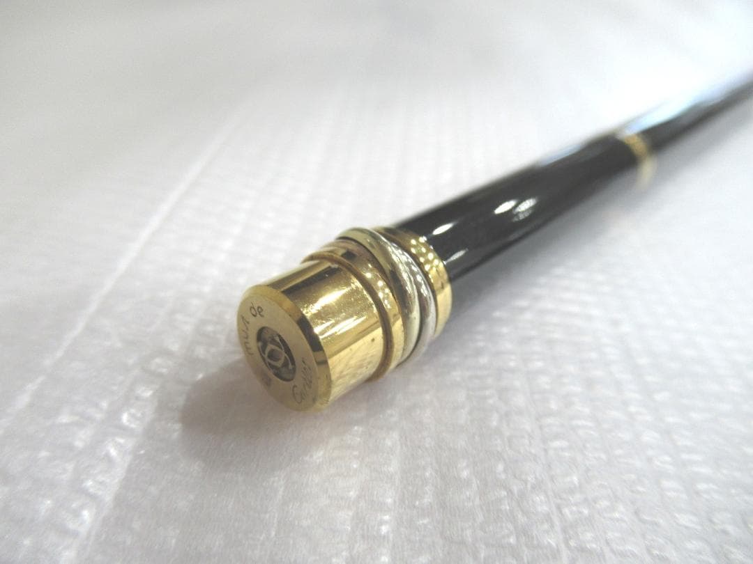 Cartier カルティエ トリニティ 万年筆 ブラック×ゴールド ヴィンテージ