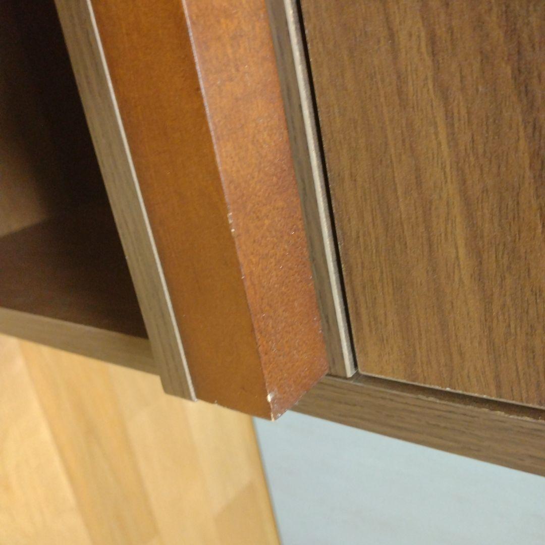 【新生活のお供に！】シンプルモダンキャビネット ウッド調