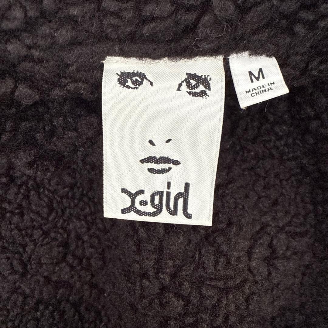 X-GIRL ボア付きショートレザージャケットMサイズ備品
