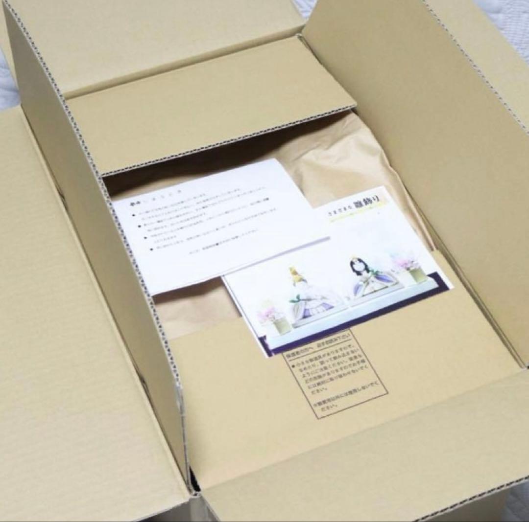 新品未使用【真多呂人形】親王飾り／カサブランカ 雛人形