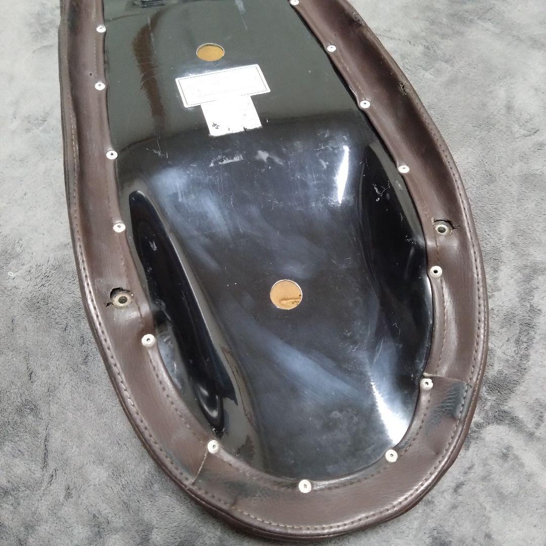 SR400 イージーライダース製 ナイトロヘッズ タックロールシート ブラウン