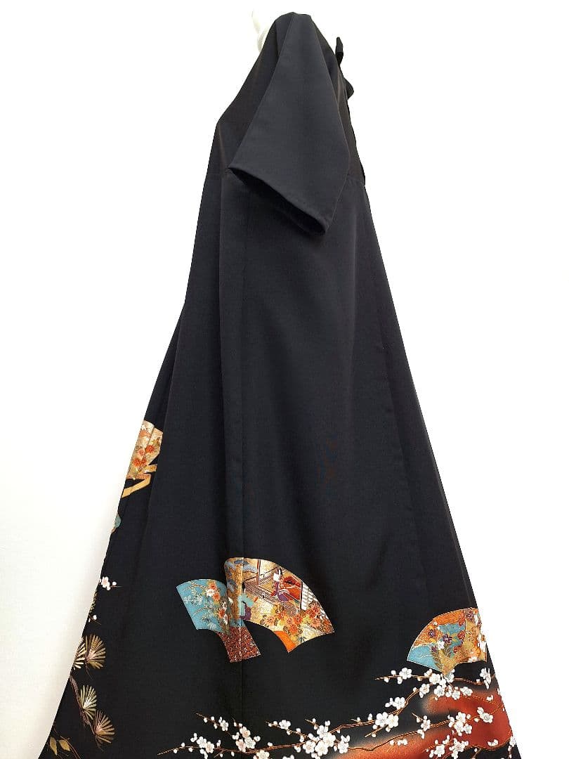 着物リメイクワンピース3667