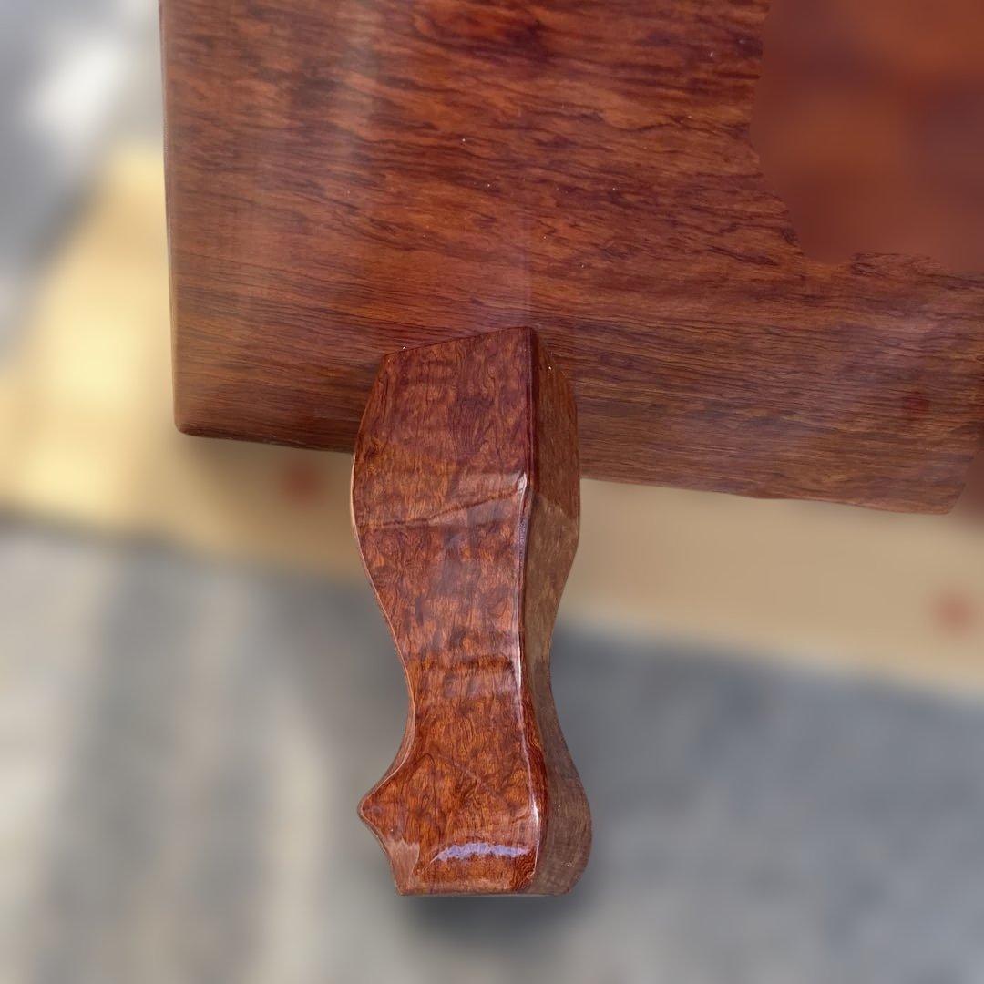 天然木 高級座卓 和 無垢 ローテーブル 一枚板調 平卓 レトロ　アンティーク