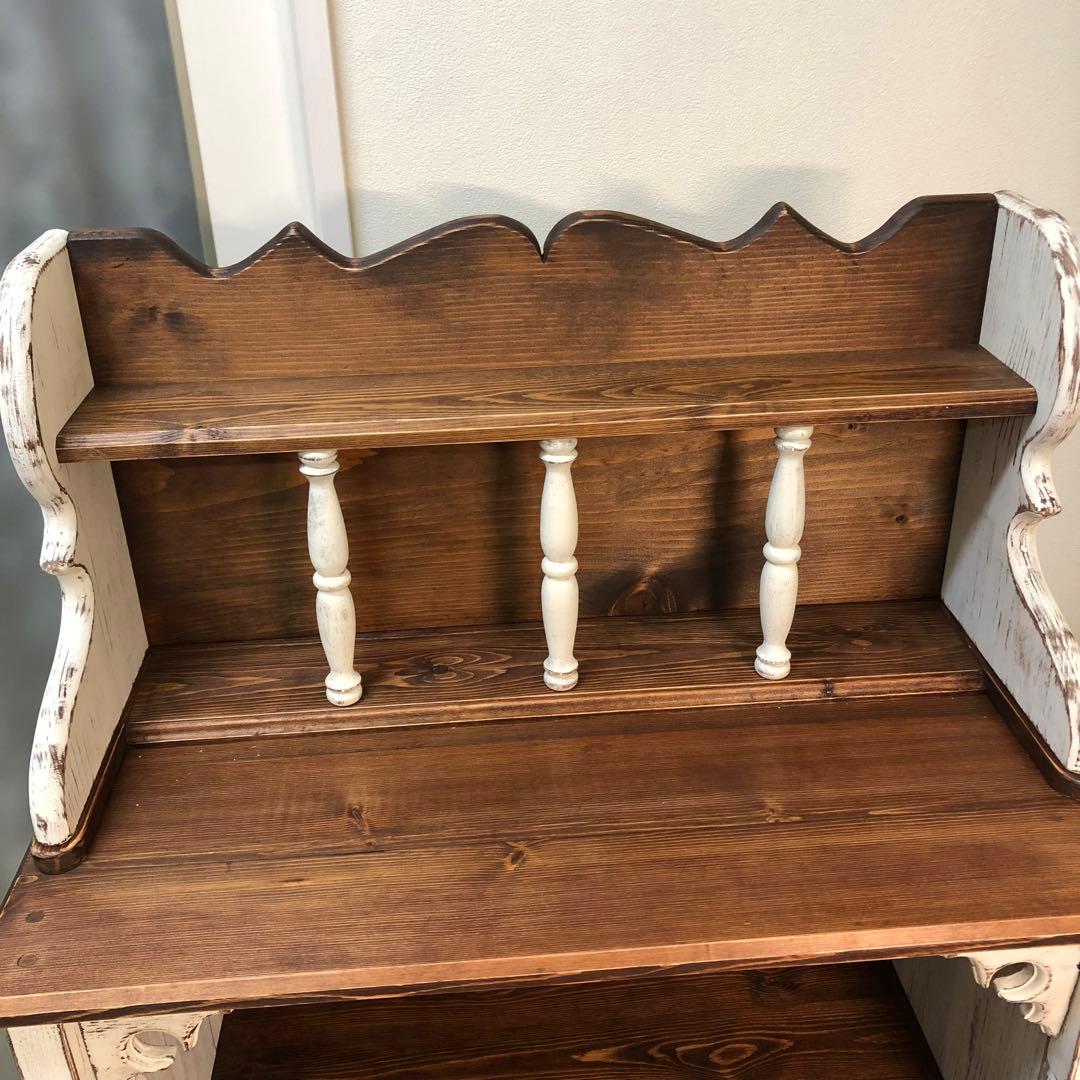 カントリー家具　シェルフ　アンティーク風