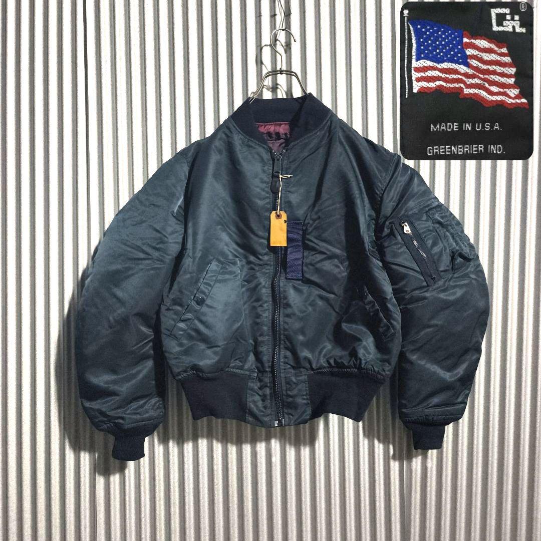 90s GREENBRIER MA-1 EMAR ZIP ボンバージャケット