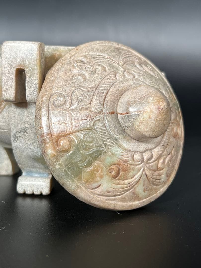 極上 古美術　玉香炉 中国清時代　重さ593g