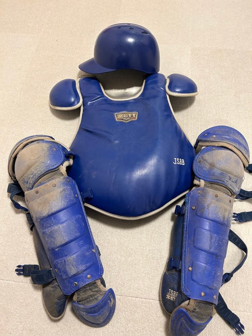 ZETT プロステータス　一般軟式用プロテクター 青