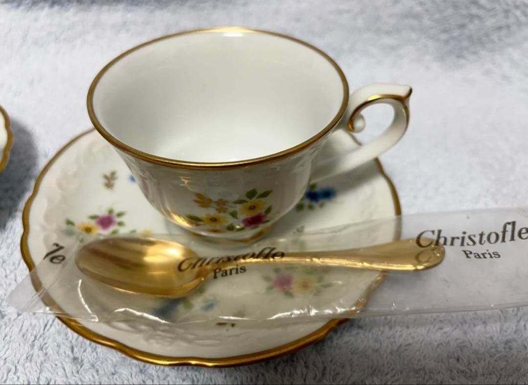 未使用品⭕️廃盤希少クリストフル ゴールド モカスプーン 2本