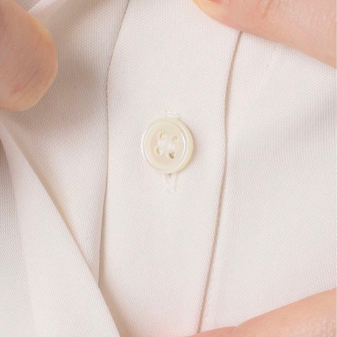 【洗える】2WAY ワイドカラーキュプラブラウス　NOBLE