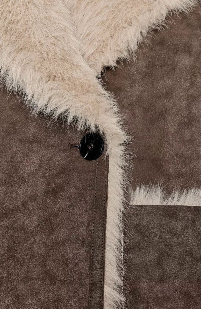 ●ZARA●ザラ●リバーシブルダブルフェイクファーコート●M●