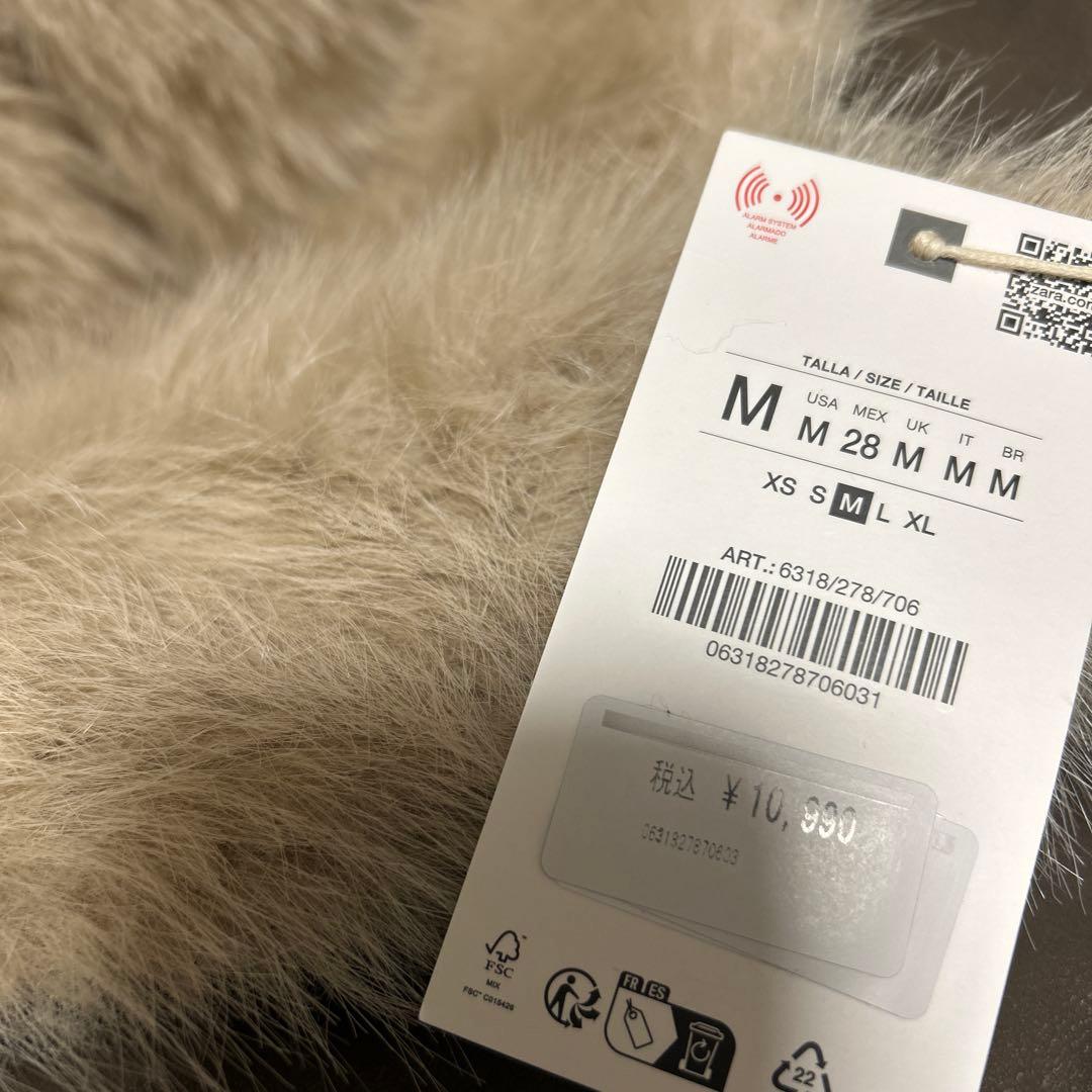 ●ZARA●ザラ●リバーシブルダブルフェイクファーコート●M●