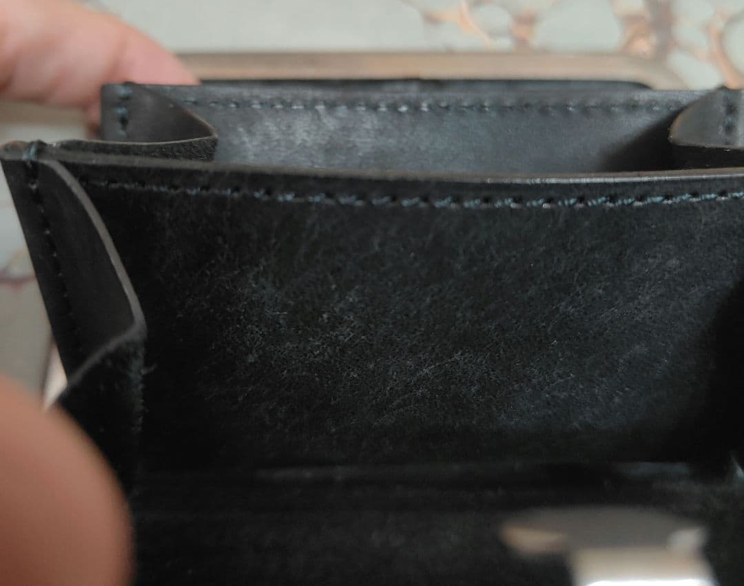 黒　Hender Scheme／エンダースキーマ3d purse財布　コンパクト