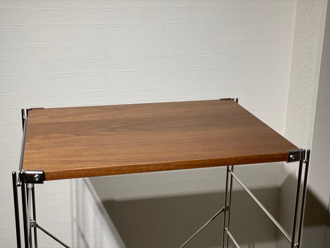 無印良品 ステンレスユニットシェルフ ウォルナット 3段