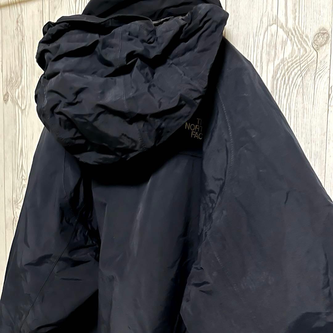 ノースフェイス★３WAY　マウンテンパーカー　ライナー付　XXL　黒　ロゴ刺繍
