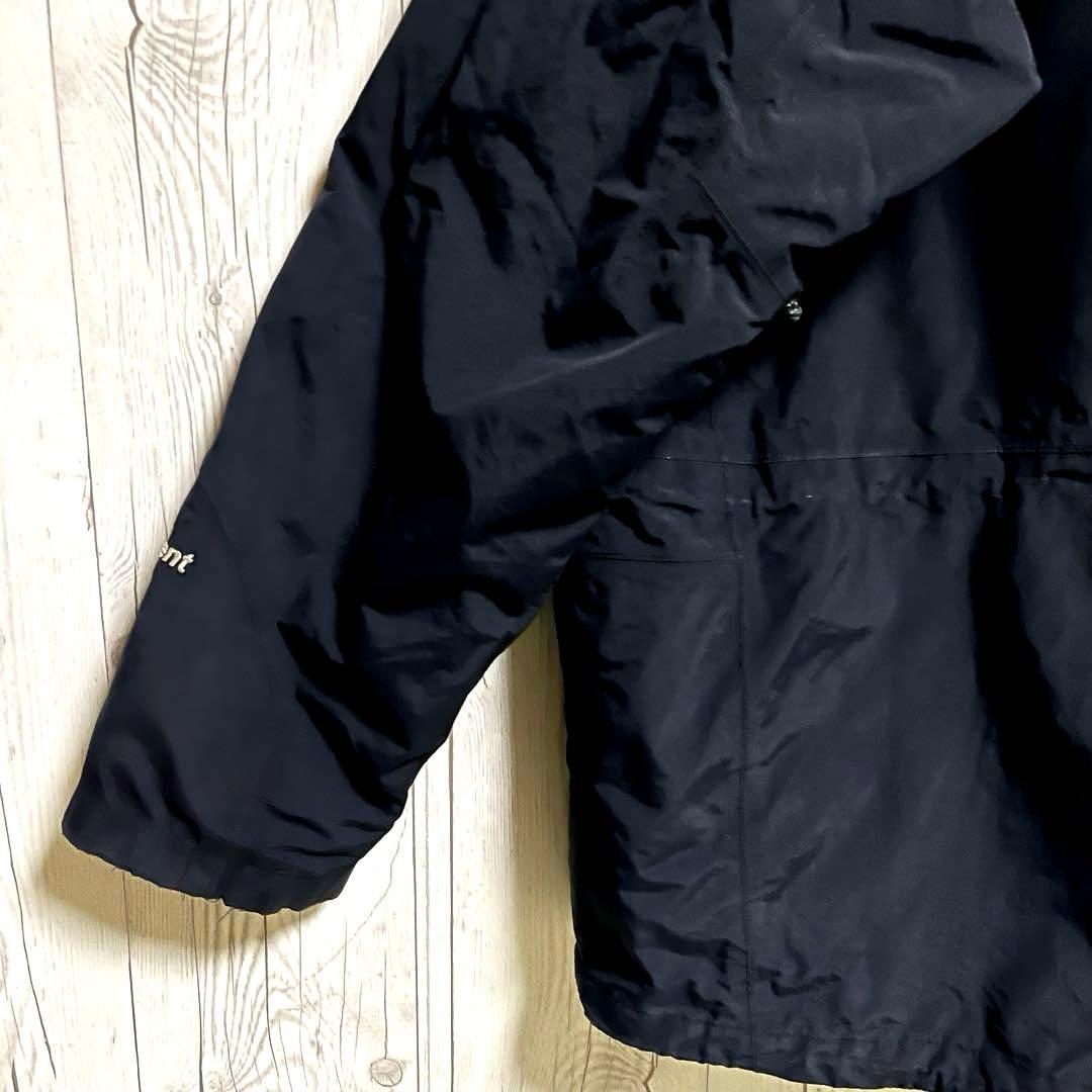 ノースフェイス★３WAY　マウンテンパーカー　ライナー付　XXL　黒　ロゴ刺繍