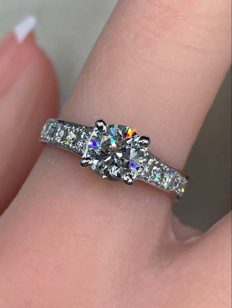 最終交渉可JA93★最高級 ダイヤモンド1.516ct pt リング 鑑定書付