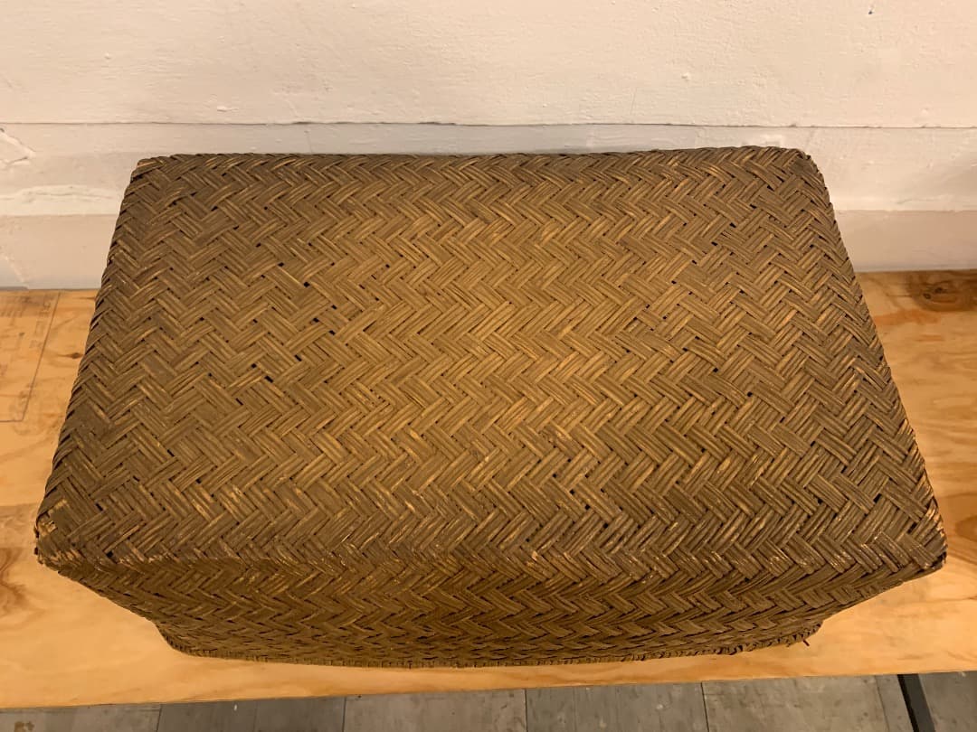 アンティーク　大判　籠