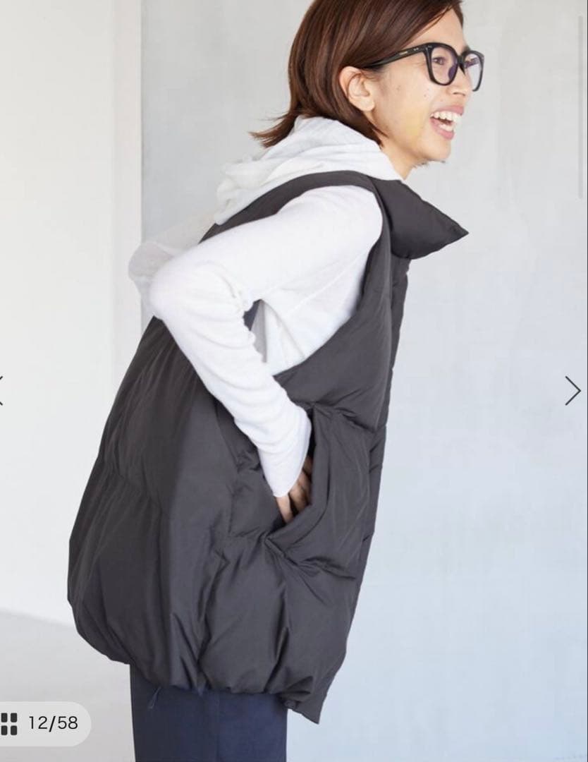 もく、イエナ⭐︎オフホワイトベストダウン