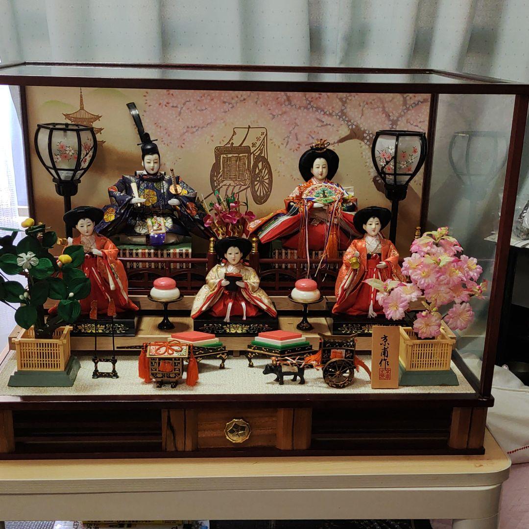 昭和レトロ　雛人形三段飾り