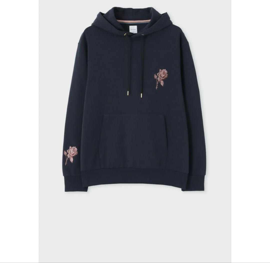 ポールスミス　エンブロイダリー ローズ パーカ　Lサイズ