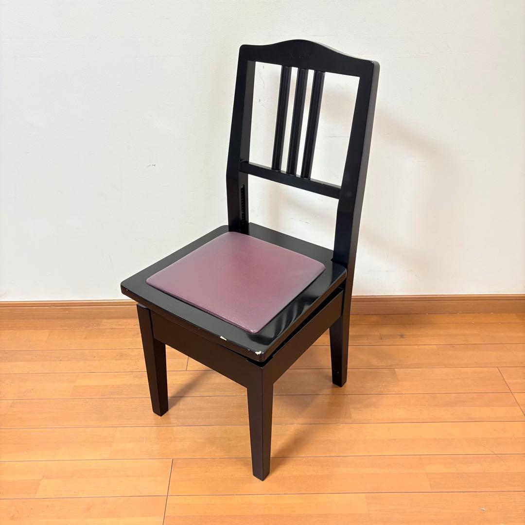 【動作良好・匿名配送】YAMAHA製 トムソン椅子 半艶塗装 アップライトピアノ