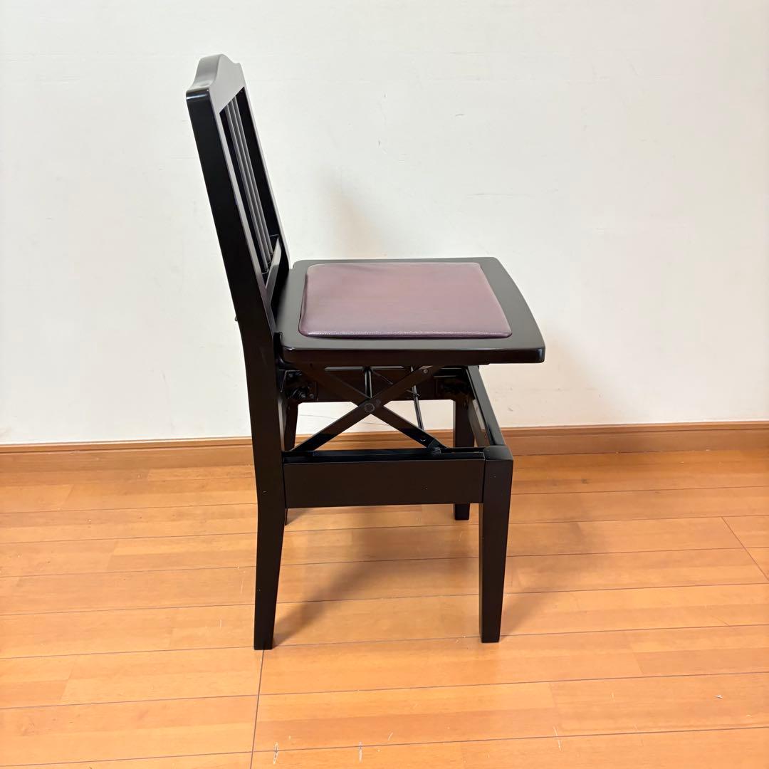 【動作良好・匿名配送】YAMAHA製 トムソン椅子 半艶塗装 アップライトピアノ