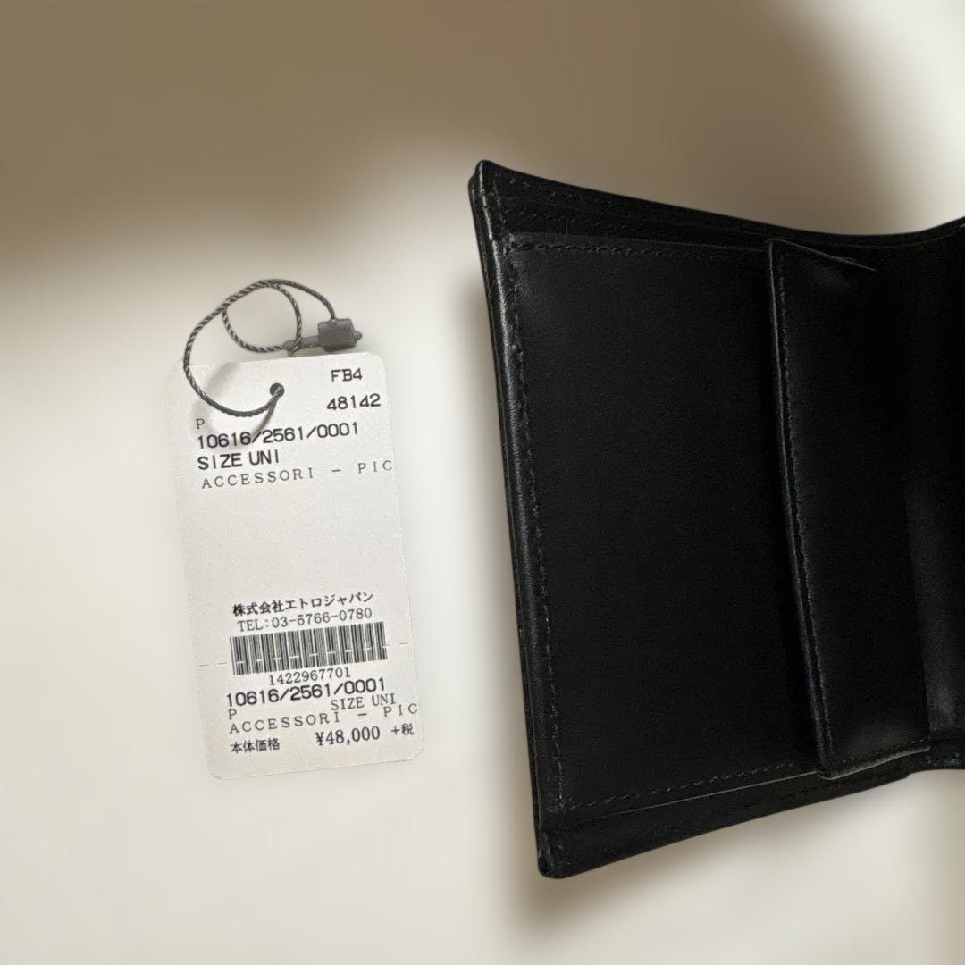 き*き様 未使用品‼️ETRO マルゴットペイズリー柄二つ折り財布 折りたたみ財