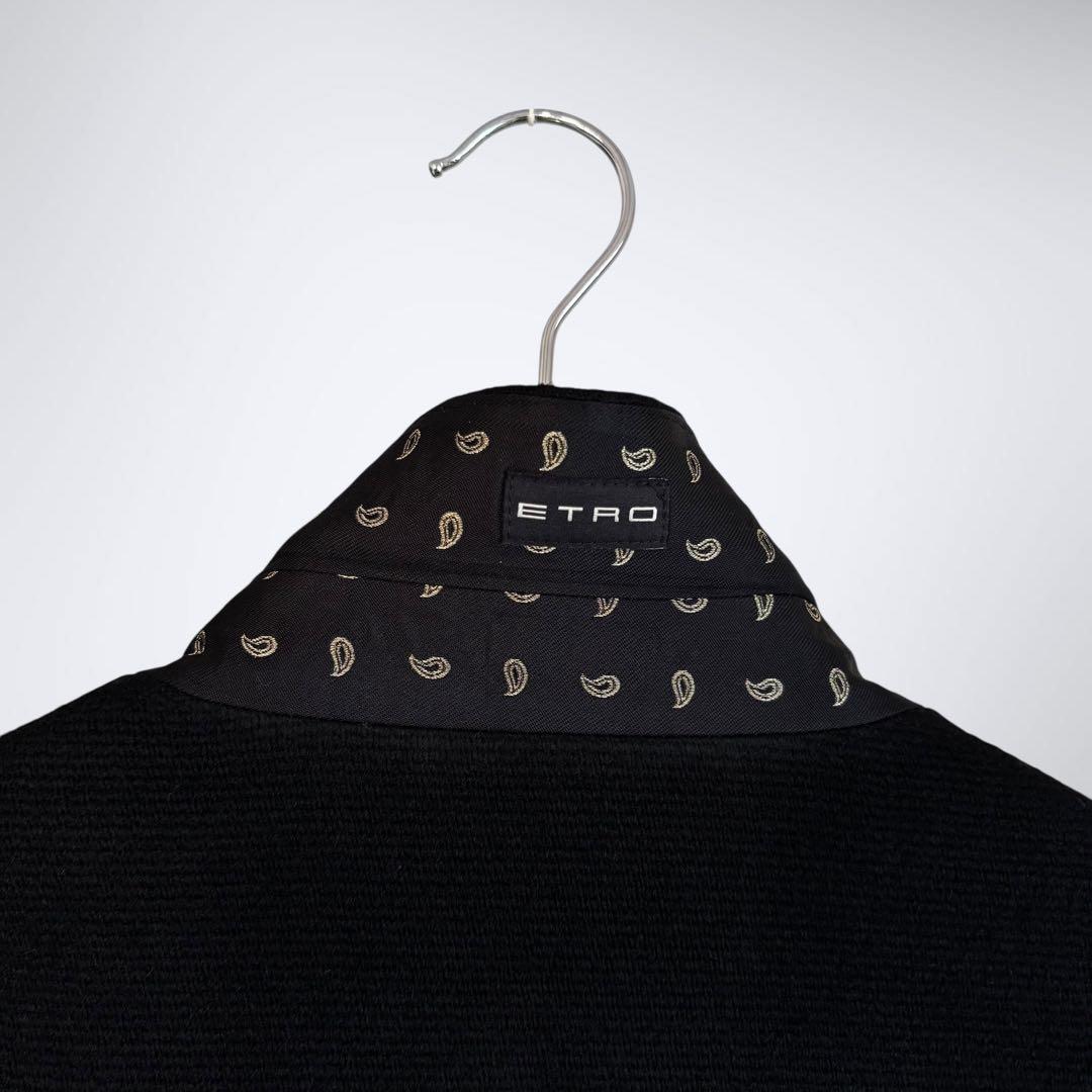 【ムーみん】極稀少50サイズ！エトロ 背面幾何学柄 チェスターコート