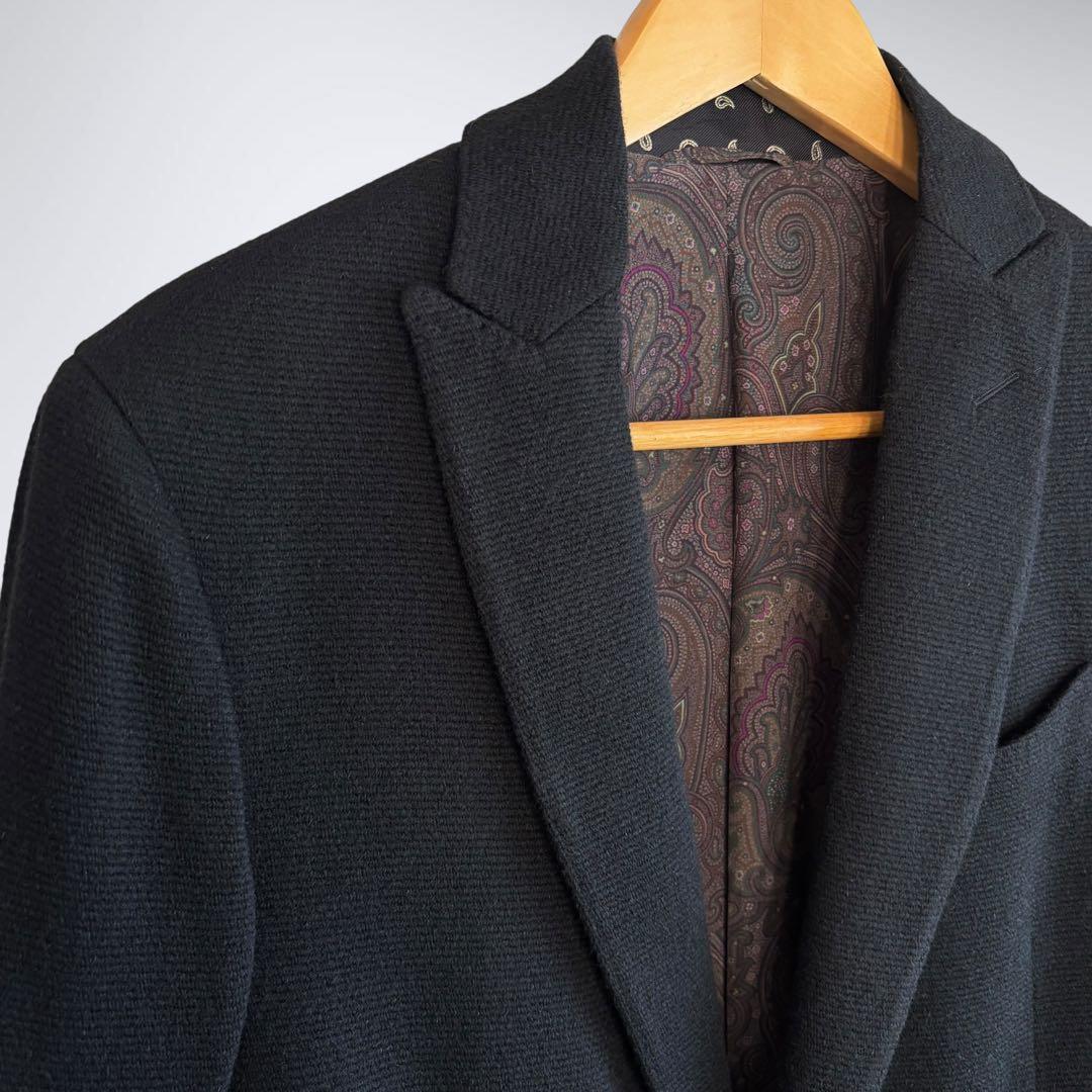 【ムーみん】極稀少50サイズ！エトロ 背面幾何学柄 チェスターコート